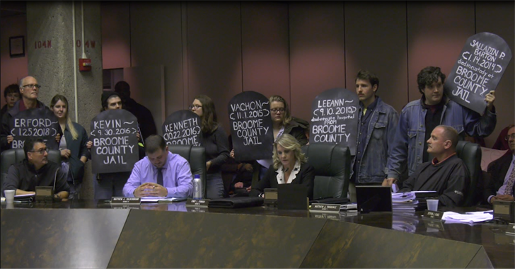 Annoy The Police": Protesters Arrested At Broome Legislature Me ...